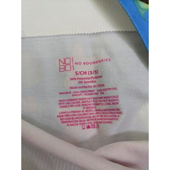 S mall 3 5 No Boundaries Colorful Capri Leggings Coconut Beach Shells Dolphin - Picture 7 of 8